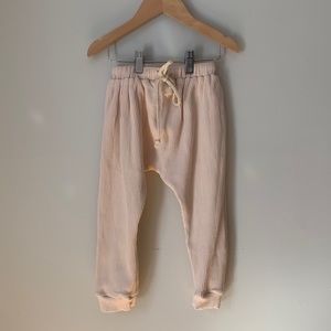 Ribbed Harem Pants in Butter 3T Kindly the Label